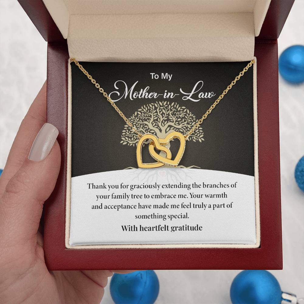 Mother-in-Law Necklace Gift from Daughter-in-Law with Card