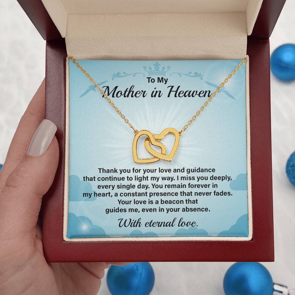Mother in Heaven Necklace Gift from Daughter