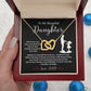 Daughter Gift from Dad – Love & Strength Necklace Message