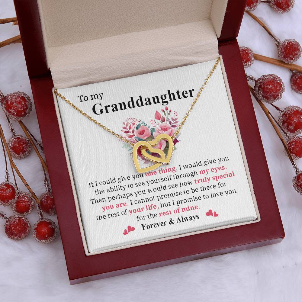 Granddaughter Jewelry Gift with Heartfelt Message Card