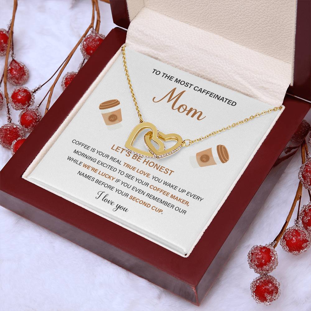 To The Most Caffeinated Mom Caffeinated Mom Necklace Gift Best Mom Ever Necklace Bond With Mom Necklace Spiritual Bond With Mom Necklace Forever Loved Mom Necklace Eternal Bond With Mom Necklace Thoughtful Gift For Mom Unique Gift For Mother-child Bond