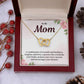 Mom Necklace Gift for Mother – With Message Card