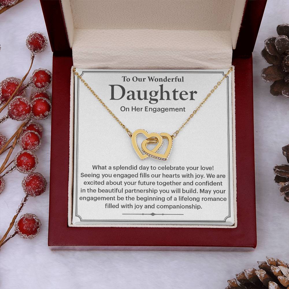 To Our Wonderful Daughter Daughter Engagement Necklace Engagement Gift For Daughter Sentimental Gift For Daughter’s Engagement Jewelry Gift For Daughter’s Engagement Wedding Journey Gift For Daughter Jewelry Gift For Daughter Special Engagement Gift