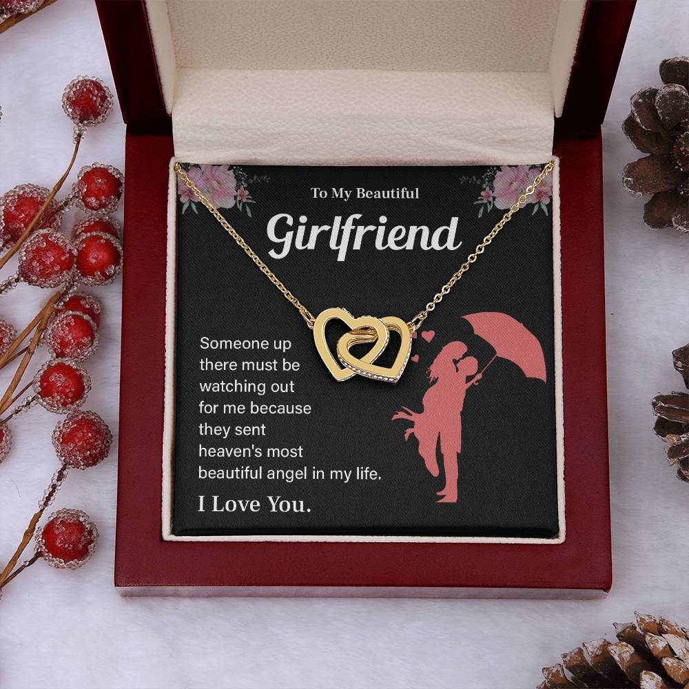 To My Beautiful Girlfriend Necklace – Gift with Message Card