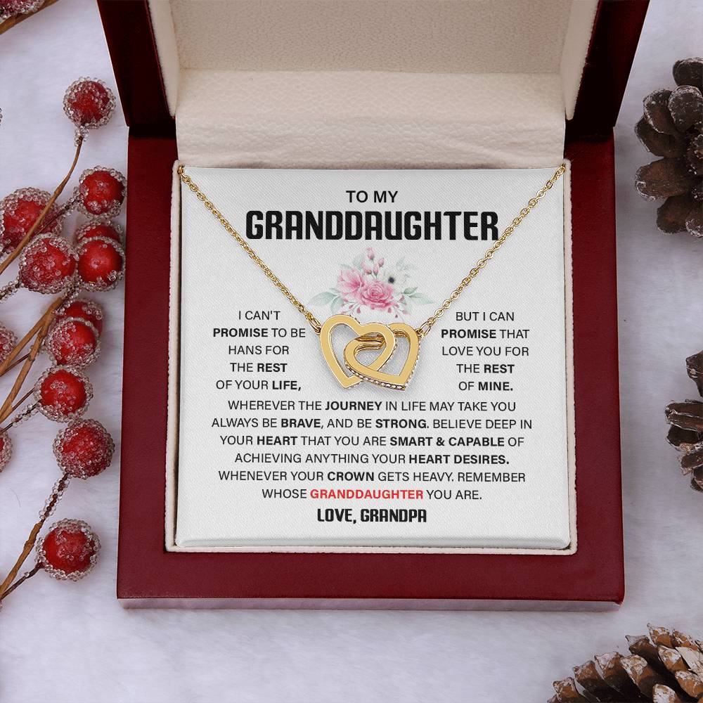 Granddaughter Gift from Grandpa – Interlocking Hearts Box