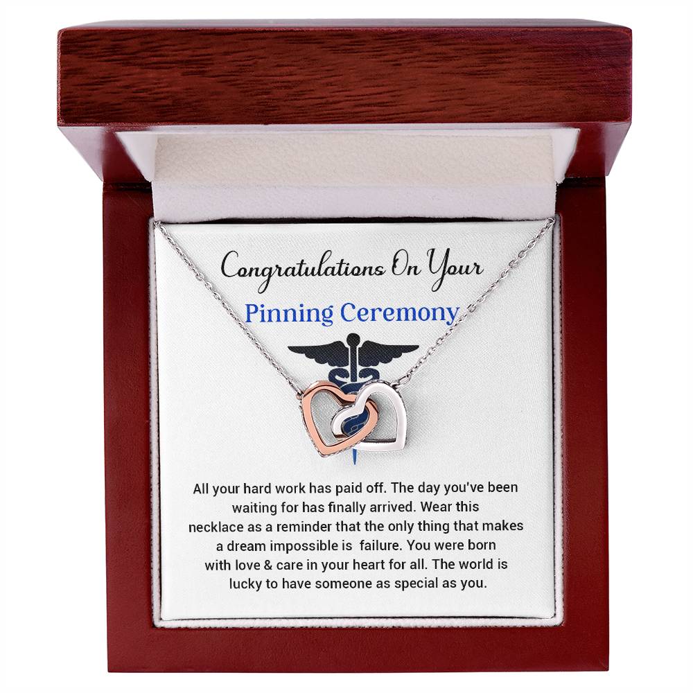 Congratulations On Your Pinning Ceremony Necklace Pinning Ceremony Necklace Gift Congratulations Pinning Ceremony Jewelry Pinning Ceremony Keepsake Necklace Special Heart Necklace Gift Gift For Graduates Pinning Ceremony