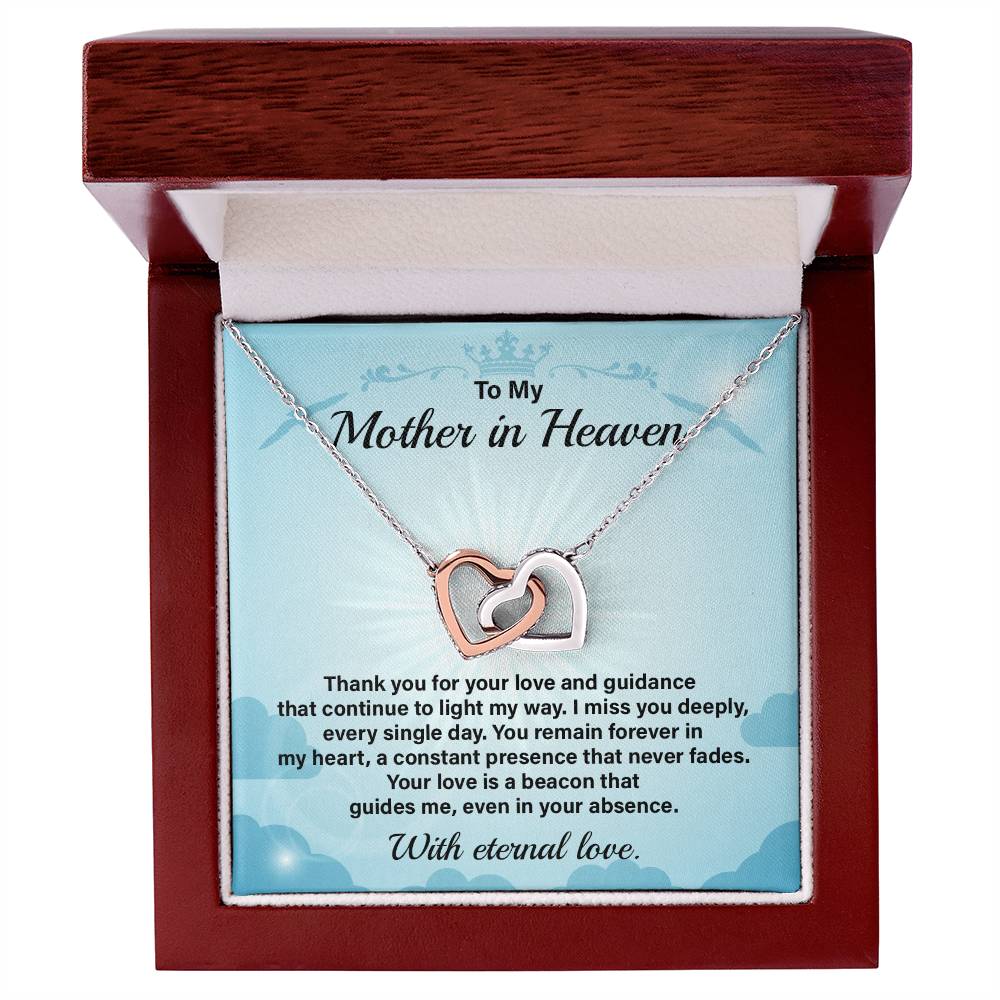 Mother in Heaven Necklace Gift from Daughter
