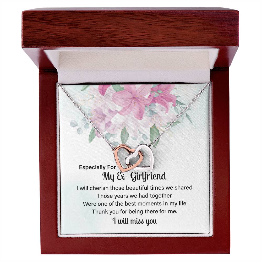 Ex-Girlfriend Gift – Heart Necklace with Message Card
