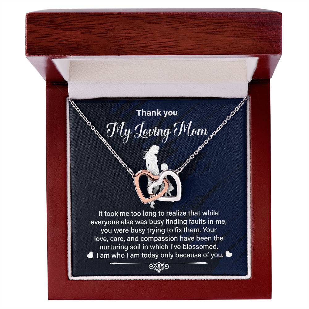 Thank You Mom Gift from Daughter With Necklace Box