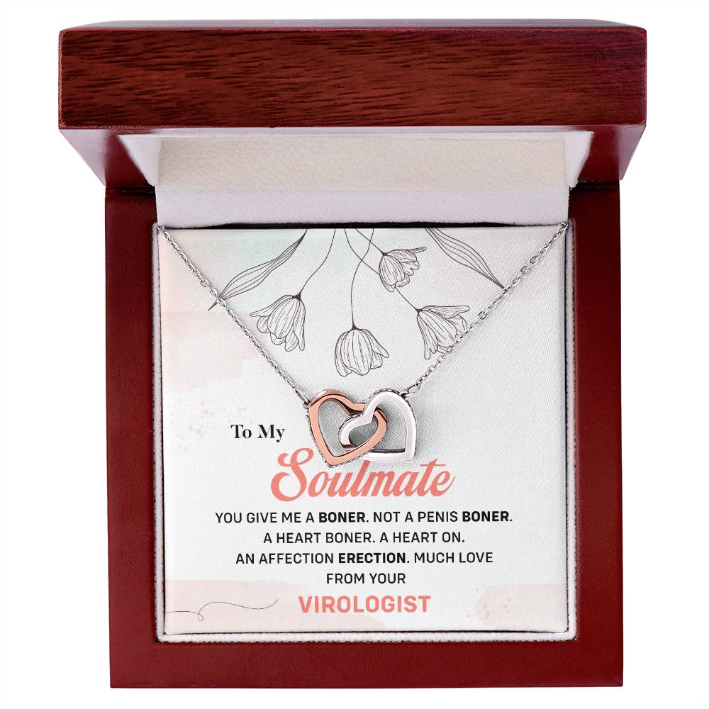 Virologist to Soulmate Funny Necklace Gift