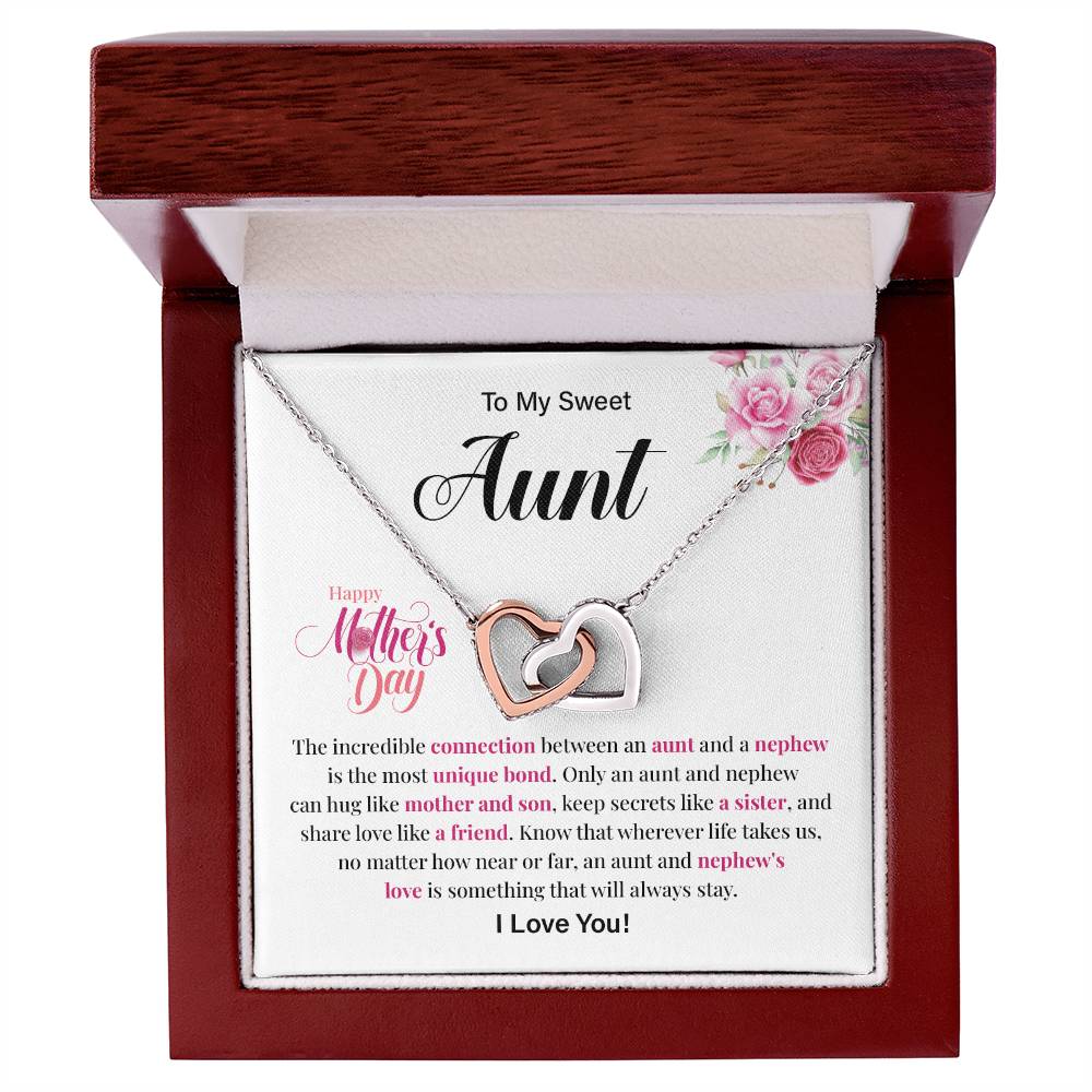 Mother’s Day Gift for Aunt from Nephew – Hearts Necklace