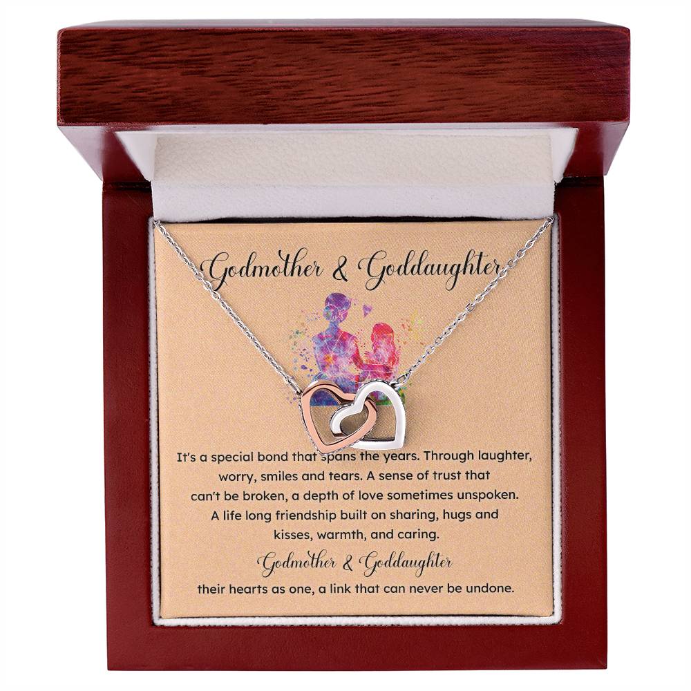 Godmother & Goddaughter Necklace – Gift with Message Card