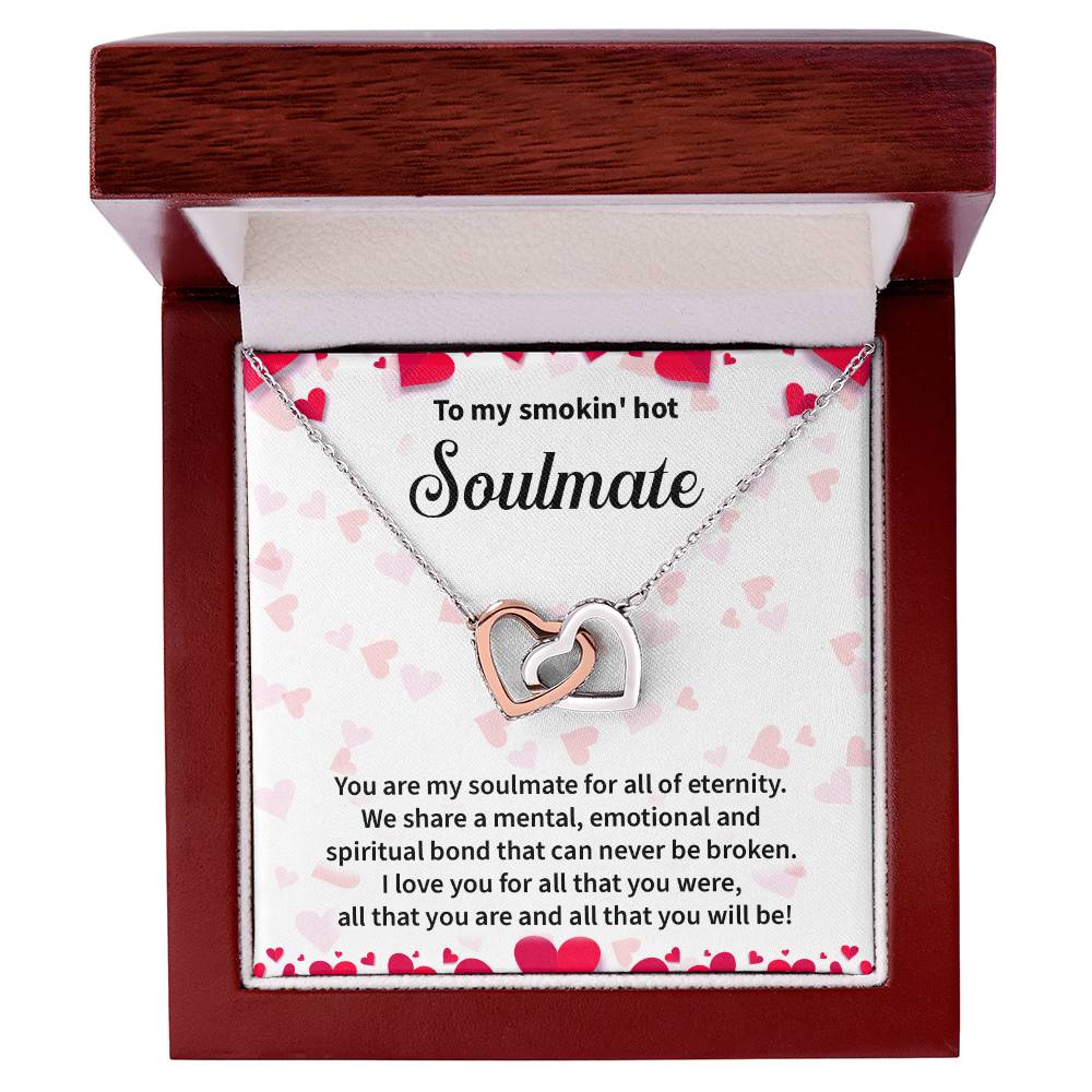 Soulmate Interlocking Hearts Gift with Message Card
