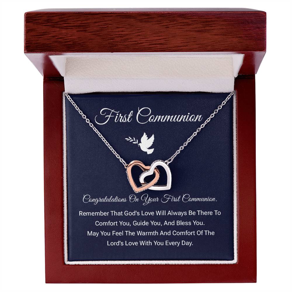 First Communion Necklace Gift – Religious Keepsake for Girls