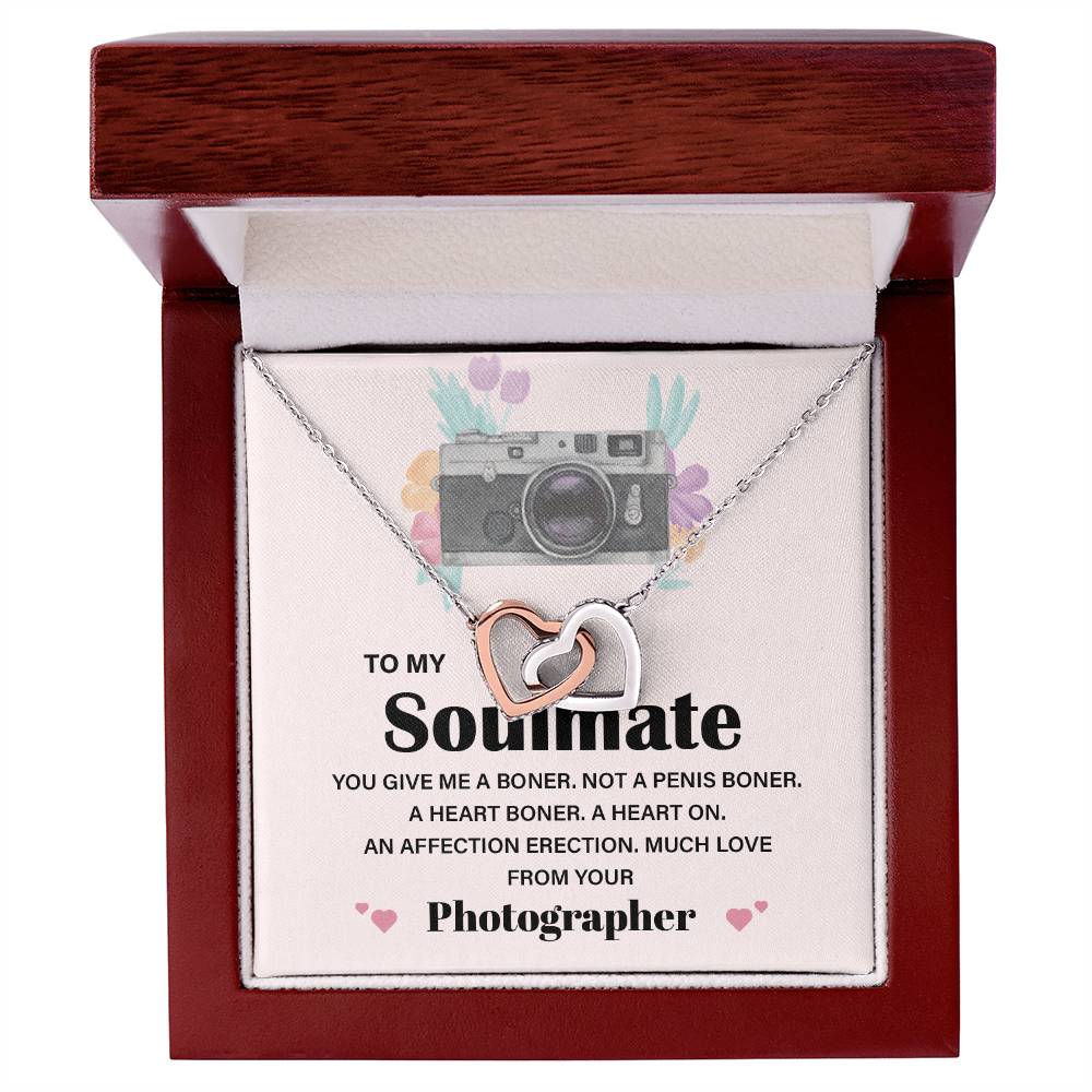 Photographer to Soulmate Funny Necklace Gift