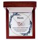 Necklace Gift for Mom – Message Card and Gift Box