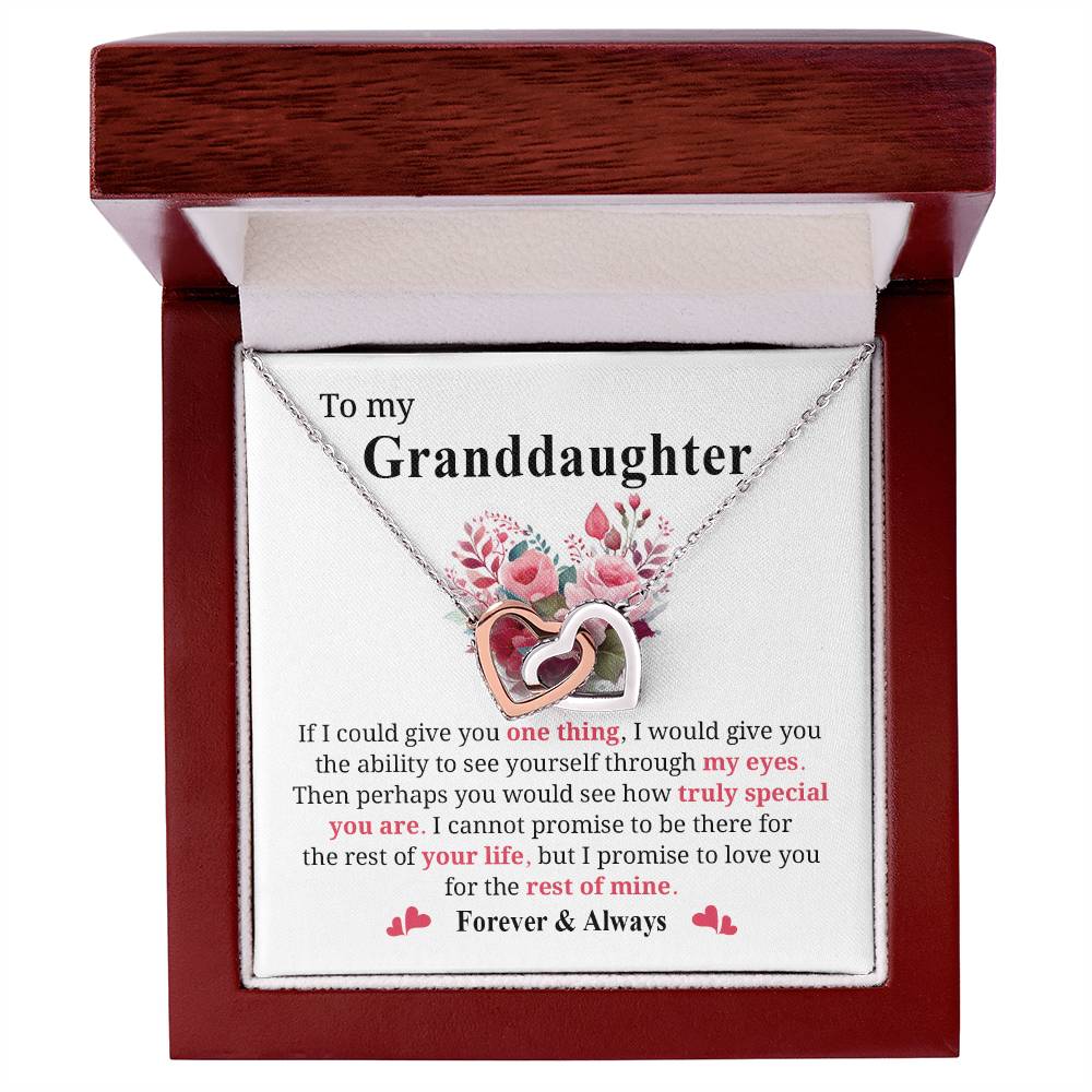 Granddaughter Jewelry Gift with Heartfelt Message Card