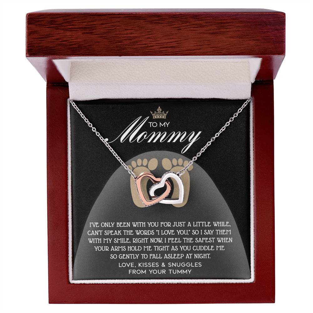 Pregnancy Necklace Gift for Mom from Bump with Sentimental Card