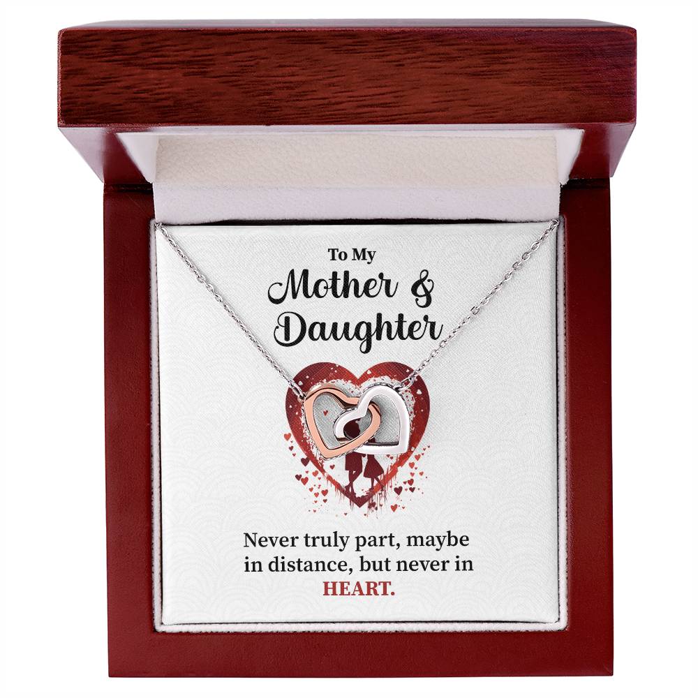 Mother Daughter Necklace Gift – With Message Card