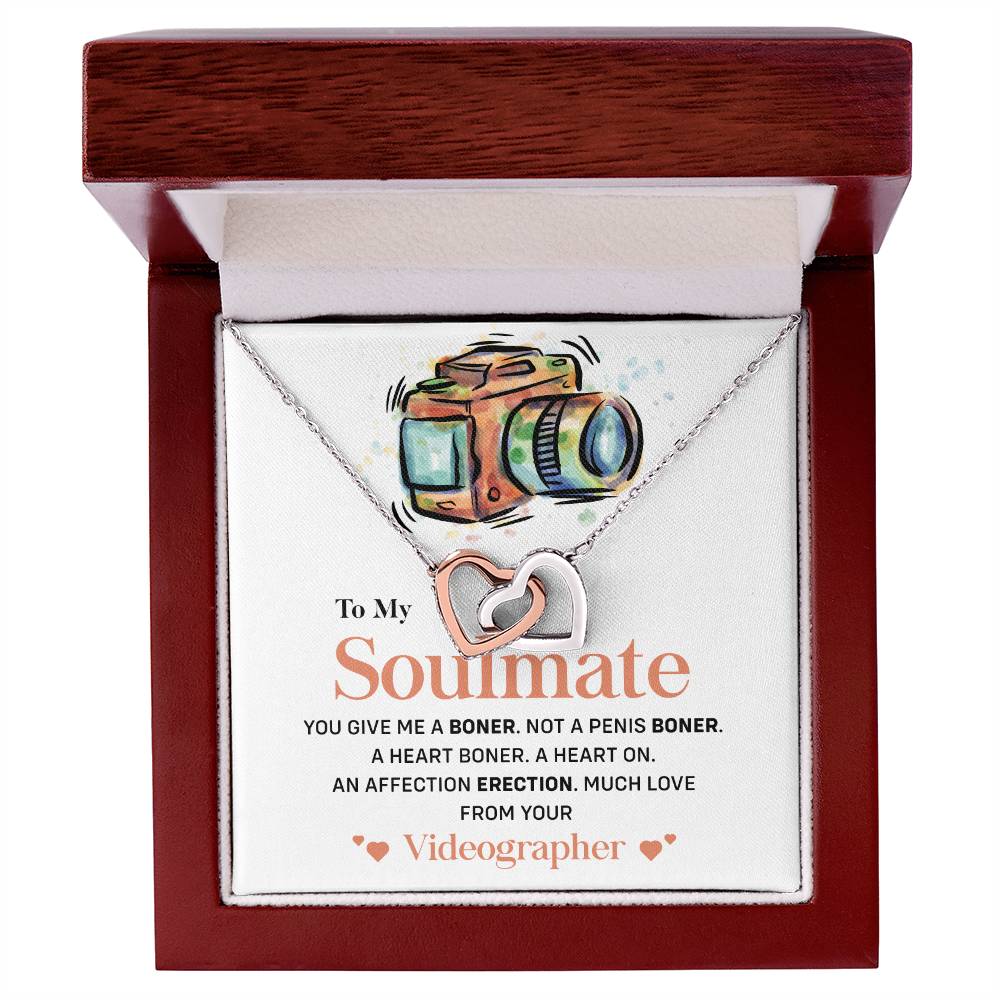 Videographer to Soulmate Funny Necklace Gift