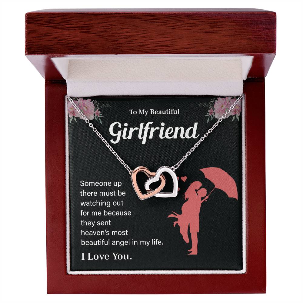 To My Beautiful Girlfriend Necklace – Gift with Message Card