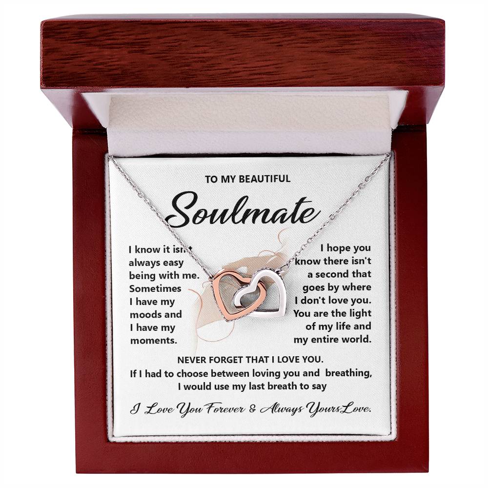 Soulmate Gift for Her with Forever Love Message Card