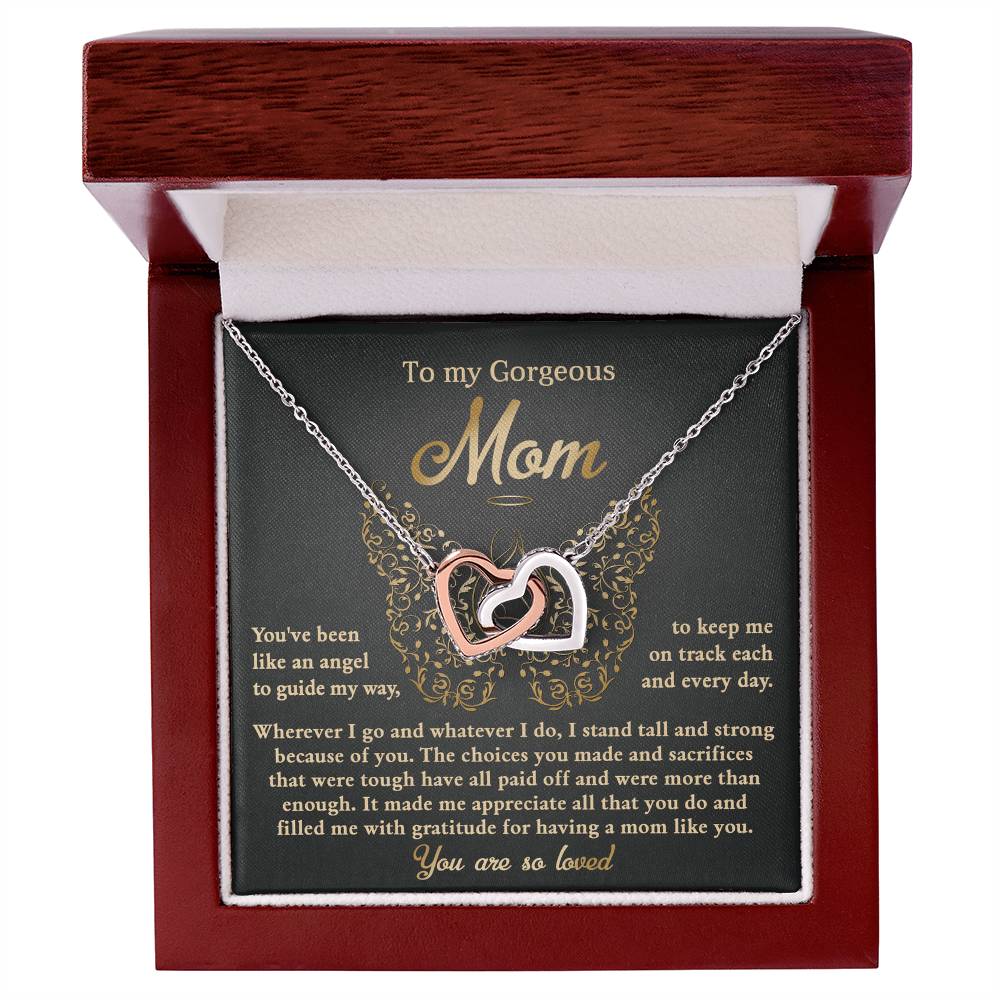Necklace for Mom from Daughter – Angel Message Card Gift