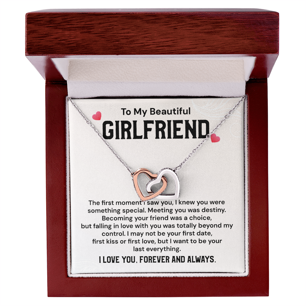 Romantic Girlfriend Necklace with Message Card Gift