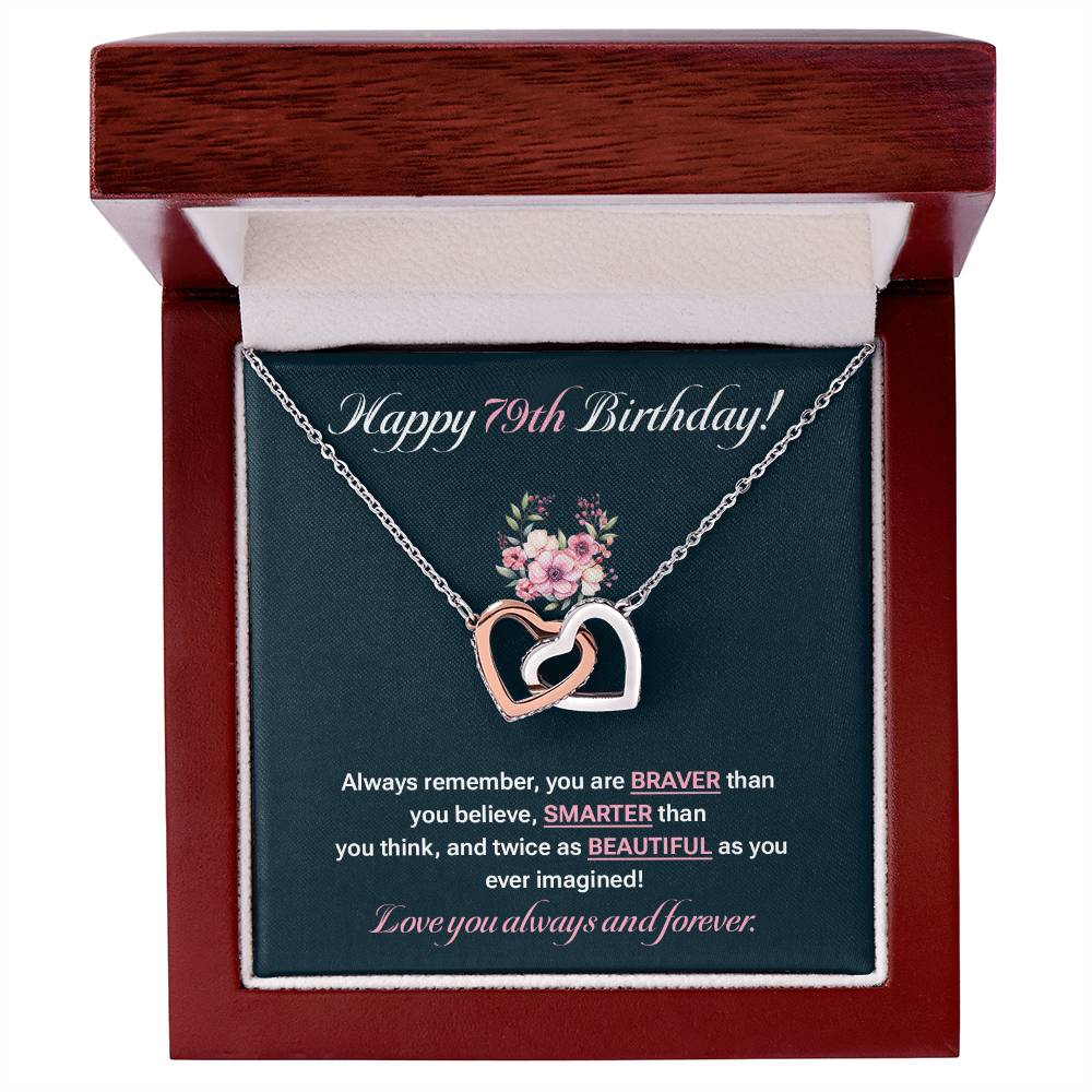 79th Birthday Gift for Her – Necklace with Gift Box