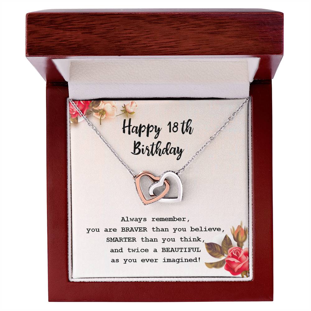 18th Birthday Necklace Gift – Heart Pendant Box