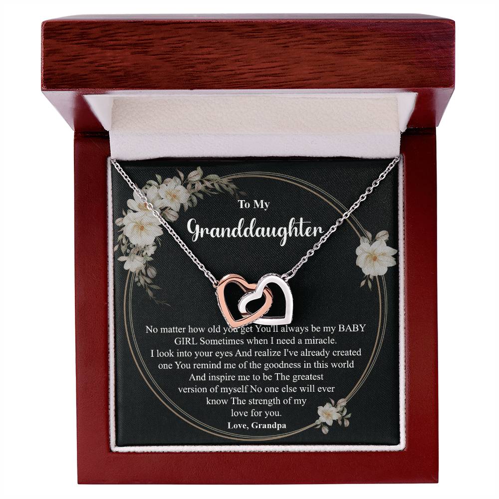 Granddaughter Necklace from Grandpa – Gift Box Message