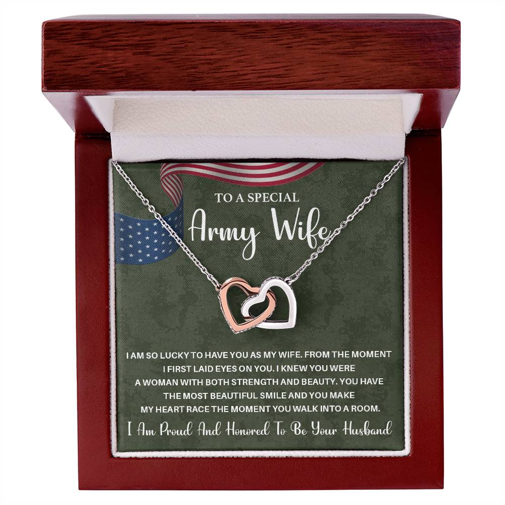 Army Wife Gift from Husband – With Message Card
