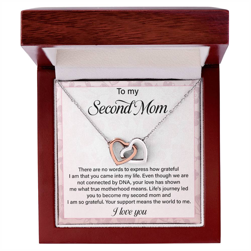 Second Mom Necklace Gift from Stepchild – Sentimental Jewelry for Bonus Mom, Stepmom, Mother Figure