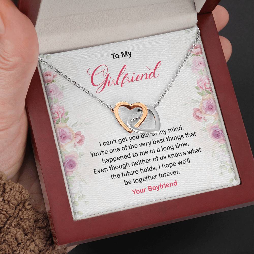 Romantic Girlfriend Necklace with Love Quote