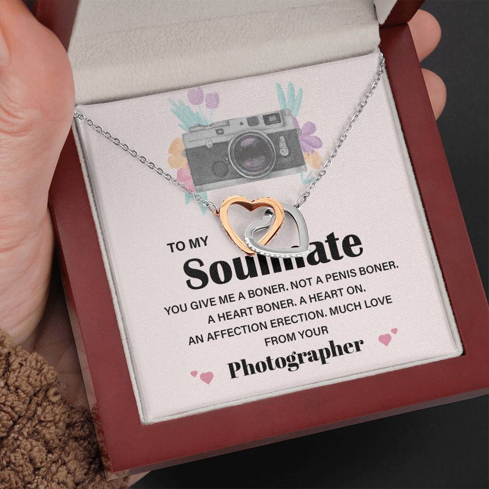 Photographer to Soulmate Funny Necklace Gift