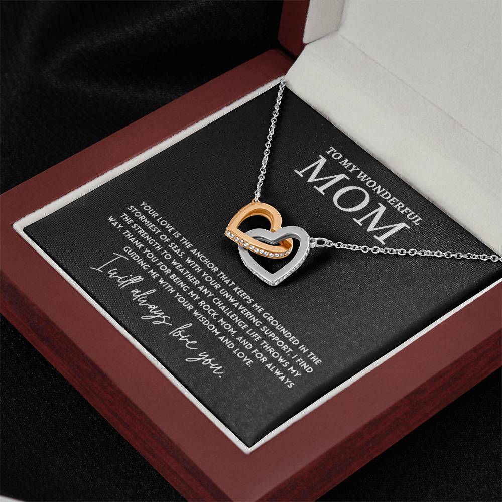 To My Wonderful Mom, Wonderful Necklace Gift Best Necklace Gift You Are My Rock Necklace Gift Thoughtful Necklace Gift Best Mother’s Day Necklace Gift Appreciation Necklace Gift Meaningful Necklace Gift