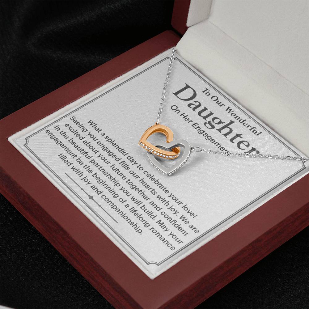 To Our Wonderful Daughter Daughter Engagement Necklace Engagement Gift For Daughter Sentimental Gift For Daughter’s Engagement Jewelry Gift For Daughter’s Engagement Wedding Journey Gift For Daughter Jewelry Gift For Daughter Special Engagement Gift