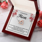 Mom Necklace Gift for Sweet Home Message Card