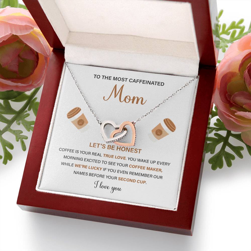 To The Most Caffeinated Mom Caffeinated Mom Necklace Gift Best Mom Ever Necklace Bond With Mom Necklace Spiritual Bond With Mom Necklace Forever Loved Mom Necklace Eternal Bond With Mom Necklace Thoughtful Gift For Mom Unique Gift For Mother-child Bond