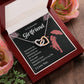To My Beautiful Girlfriend Necklace – Gift with Message Card