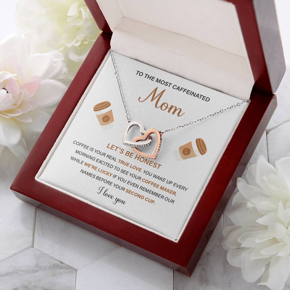 To The Most Caffeinated Mom Caffeinated Mom Necklace Gift Best Mom Ever Necklace Bond With Mom Necklace Spiritual Bond With Mom Necklace Forever Loved Mom Necklace Eternal Bond With Mom Necklace Thoughtful Gift For Mom Unique Gift For Mother-child Bond