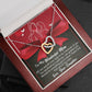 To My Wonderful Mom Necklace Gift For Mothe's Day Jewelry From Daughter, Birthday Gift For Mom With Message Card And Gift Box 925 Silver Necklace Interlocking Necklace With Meaningful Message Card And Box.