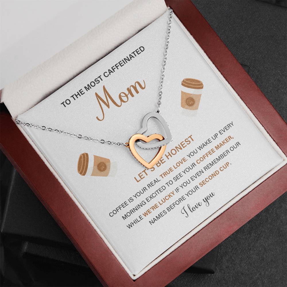 To The Most Caffeinated Mom Caffeinated Mom Necklace Gift Best Mom Ever Necklace Bond With Mom Necklace Spiritual Bond With Mom Necklace Forever Loved Mom Necklace Eternal Bond With Mom Necklace Thoughtful Gift For Mom Unique Gift For Mother-child Bond