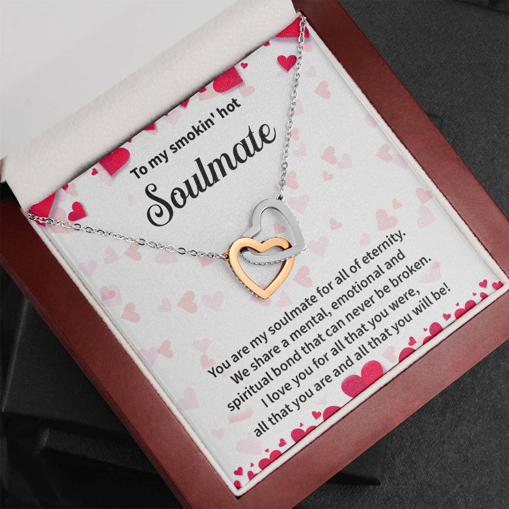 Soulmate Interlocking Hearts Gift with Message Card