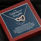 Unbiological Daughter Gift – Interlocking Hearts Necklace
