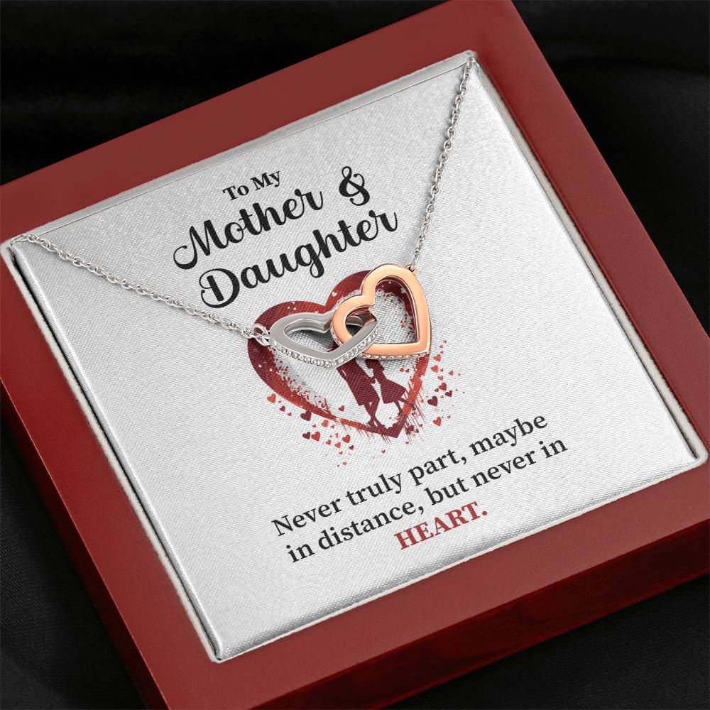 Mother Daughter Necklace Gift – With Message Card