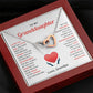 Granddaughter Gift from Grandpa with Heart Necklace