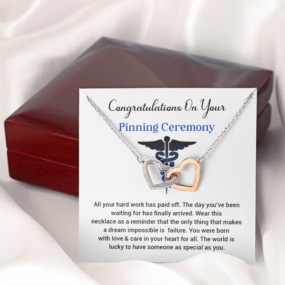 Congratulations On Your Pinning Ceremony Necklace Pinning Ceremony Necklace Gift Congratulations Pinning Ceremony Jewelry Pinning Ceremony Keepsake Necklace Special Heart Necklace Gift Gift For Graduates Pinning Ceremony