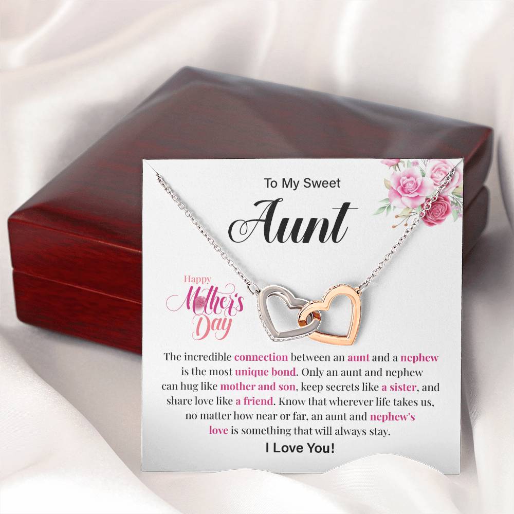 Mother’s Day Gift for Aunt from Nephew – Hearts Necklace