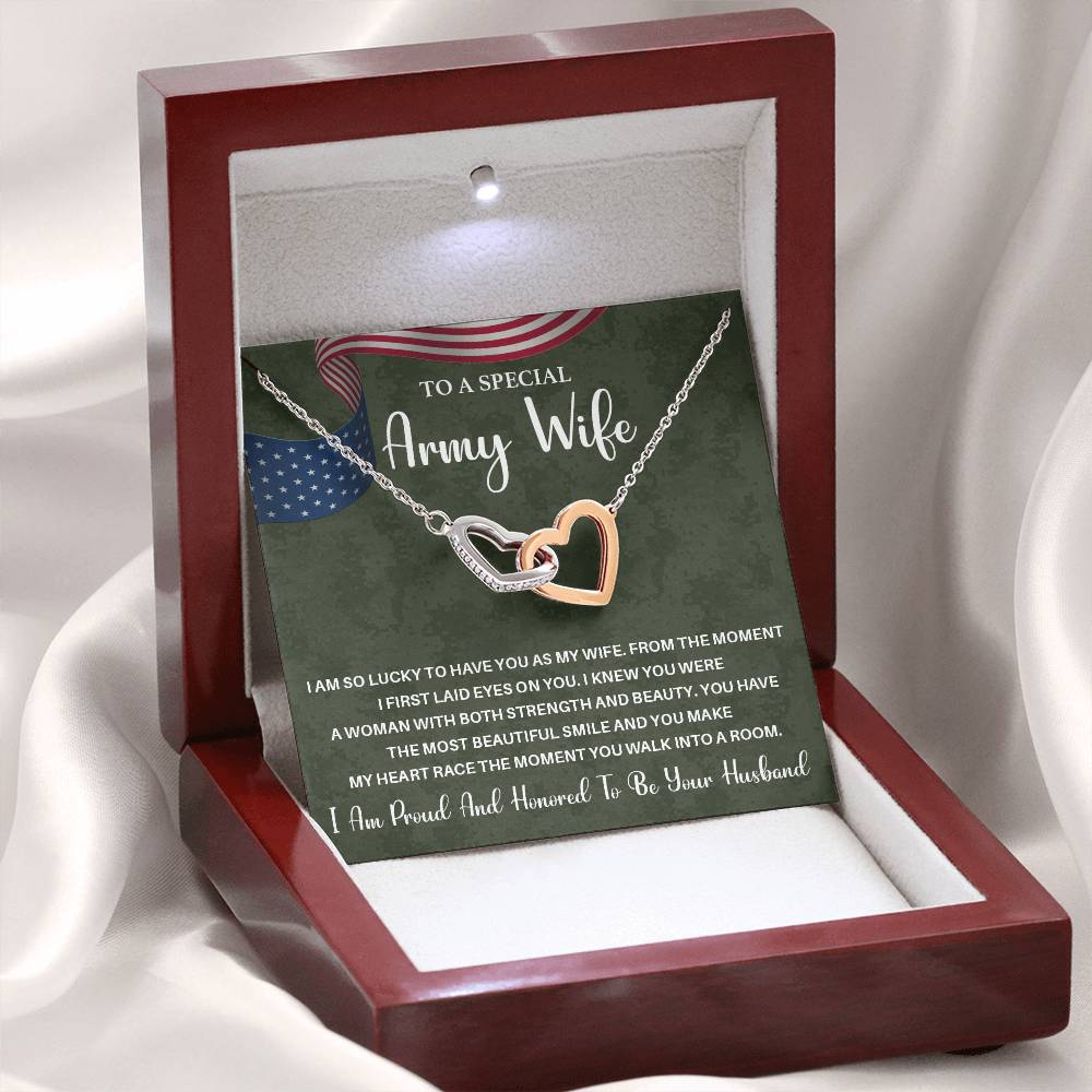 Army Wife Gift from Husband – With Message Card